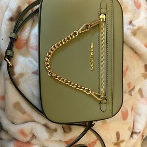 Michael Kors Olive Green Crossbody Bag